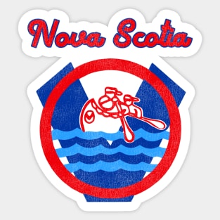 Defunct Nova Scotia Voyageurs Hockey Team Sticker